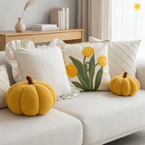 북유럽 플라워 튤립 자수 거실 쇼파 쿠션 커버 2color 인테리어 포인트