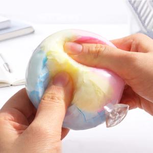 구름솜사탕 왁뿌볼 왁스볼 크런치 말랑이 왁스 뿌수기 스퀴시 스트레스볼 피젯토이 (색상랜덤)