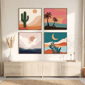 DIY 캔버스 유화그리기세트 명화 그림 색칠하기 20x20