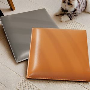 방수 논슬립 레자 사각 가죽 방석 의자 사무실 카페 인테리어 40cm 4colors