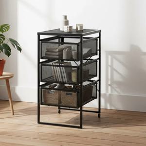 LENNART 렌나르트 서랍 유닛 철제 서랍장 정리함 블랙 805.833.86