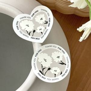 답례품 스티커 하트 원형 디저트 선물포장 퓨어 모양스티커 20매