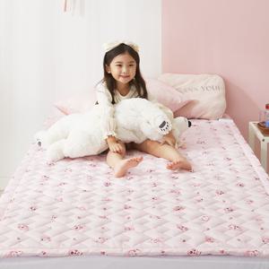 프린세스 캐치티니핑 EMF전자파없는 2in1 카본탄소매트 전기요장판 토퍼핏 2size