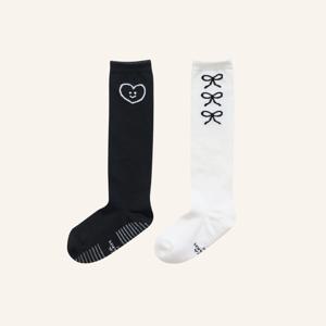 니삭스 남아 여아 키즈 주니어 하트플리즈 니삭스 2종