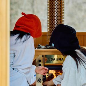 프리미엄 사우나햇 사우나모자 홈사우나 반신욕 웰니스 두피보호 열차단 2colors