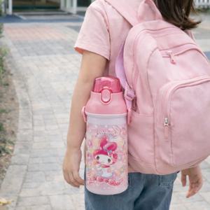 산리오 마이멜로디 키즈 원터치 물병 어린이 캐릭터 소풍 물통