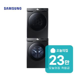 [렌탈] AI 세탁기 25kg+건조기 21kg+상단 설치 키트 WF25DG8250BV2T