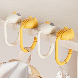 테이블 가방후크 사무실 카페 휴대용 가방 거치대 귀여운 고양이 무타공 가방걸이 후크 고리