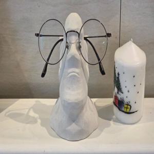 모아이 안경 거치대 쉘 콘크리트 오브제 보관함 트레이 선글라스 거치 데스크테리어 스탠드