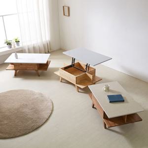 인조대리석 델리자 원목 거실 소파 리프트업 테이블 1000