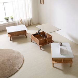 인조대리석 델리자 원목 거실 소파 리프트업 테이블 800 1000