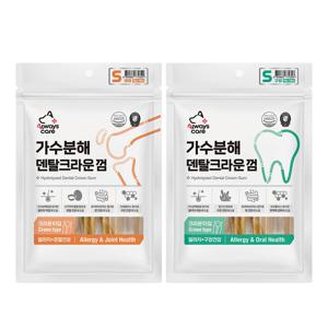 2개 set 올웨이즈케어 가수분해 덴탈크라운껌 S 10gx10개 유통기한 26.9.25