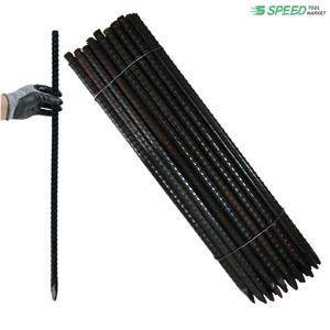 국산 일자 말뚝 46cm 13mm 50개 단조 철근 쇠말뚝 일자형 지지대 캠핑 지주대