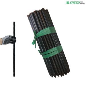 국산 일자 말뚝 36cm 13mm 50개 단조 철근 쇠말뚝 일자형 지지대 캠핑 지주대