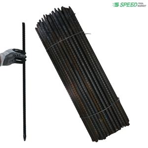 국산 일자 말뚝 40cm 10mm 100개 단조 철근 쇠말뚝 지지대 지주대 일자형