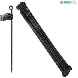 국산 고리 쇠말뚝 80cm 13mm 20개 단조팩 철근 말뚝 텐트팩 주차장 라인 화단 경계