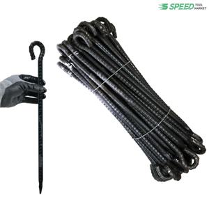 국산 고리 쇠말뚝 40cm 13mm 50개 단조팩 철근 말뚝 텐트팩 주차장 라인 화단 경계