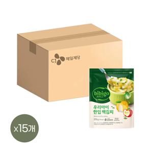 비비고 우리아이 한입 백김치 270g*15개