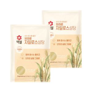 백설 브라운 자일로스 설탕 2kg*2개