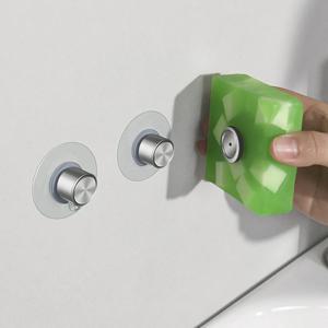 2세대 스티커접착 자석비누홀더 비누 받침대 걸이 원기둥형