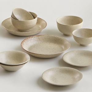 MITANI 치노 2인 식기세트 10P 모던한식 일본 그릇세트 무광 베이지