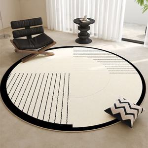 [해외] 미드센츄리 모던 방수 원형 러그 사계절 인테리어 거실 카페트 5size
