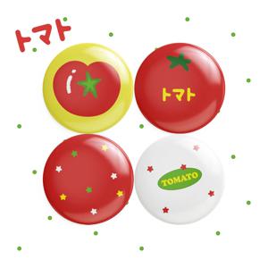 여름 토마토 핀버튼 마그넷 4P SET 1+1할인 캔뱃지 자석 세트