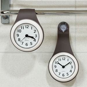 실리콘 화장실 흡착 방수시계 욕실 무소음 방수 주방 시계 건전지