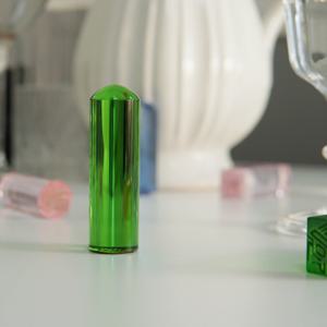 그린 크리스탈 육합 수제 인감 아기도장 선물 (원형)+고급케이스 증정