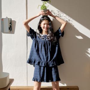 베르베 반팔 투피스 네이비 (40수)