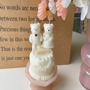 웨딩부부 케이크초 신랑신부세트 브라이덜샤워