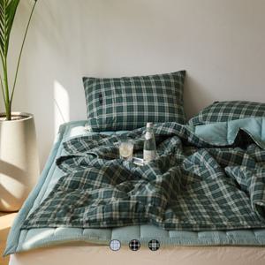 노튼클래식 스노우시어서커 여름차렵이불세트 SS/Q/K 3color