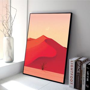 평정심, 포노멀 작가 감성 모던 일러스트 포스터 액자