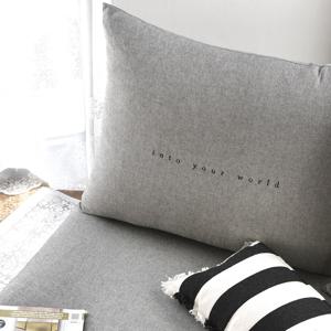 멜란지그레이 엠브로 대쿠션 (솜포함)