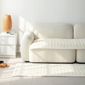 쇼파패드 양털 극세사, 10mm 착번아웃 소파패드 3인용 4인용 돌쇼파