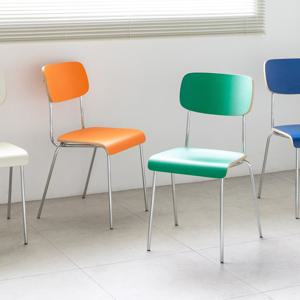 [리퍼] 아토 체어 목재 원목 나무 비비드 컬러 식탁 카페 인테리어 모던 디자인 의자