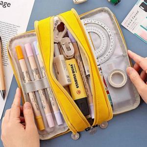 대용량 투지퍼 필통 중학생 고등학생 대학생 신학기 펜파우치 펜슬케이스