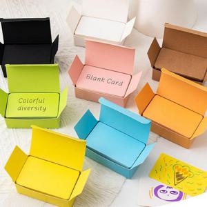 컬러 명함 메모지 무지 메모장 미니 단어 암기 카드 노트 100매