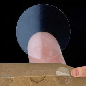 대용량 투명 원형 포장 스티커 봉인 라벨 상자 박스 포장용 500P