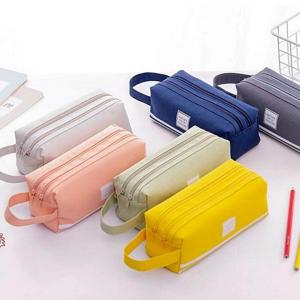 더블 지퍼 파우치 필통 펜슬케이스 중학생 고등학생 대학생 필통 펜케이스