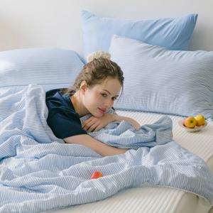 NEW 프렌치모닝 텐셀모달 100% 냉감 옥수수솜 여름 차렵이불세트 SS/Q 2컬러