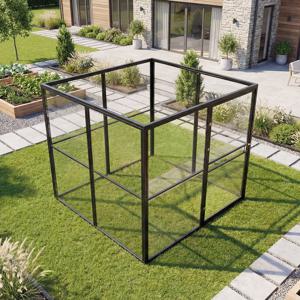 스퀘어가든 2.5M 스탠드 프레임 파라솔 미포함 야외 투명벽 글램핑 캠핑 그늘막 정원 옥상