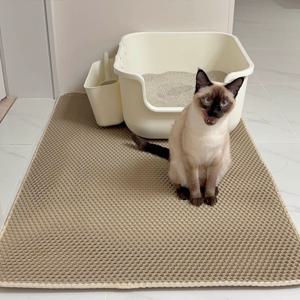 고양이 화장실 모래 매트 발판 대형 패드
