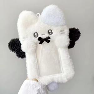 귀여운 아기냥이 사진 카드 홀더 가방 키링
