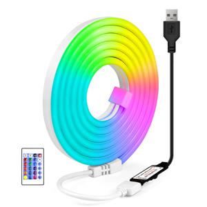 RGB 네온플렉스 USB LED 스트립 5m 잘라쓰는 줄조명