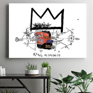 장 미셸 바스키아 그림 액자 포스터 명화 21 King Alphonso 1983