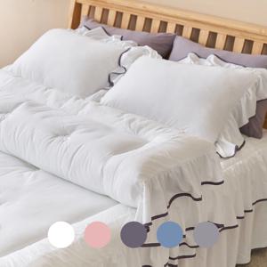 라인 실키케어 항균프릴 차렵이불 SS/Q/K/SK 5colors