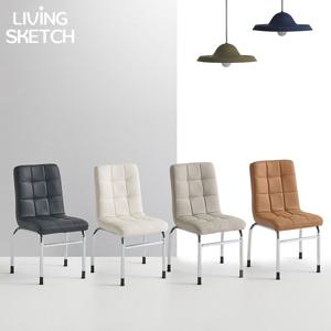 델리 엠보 쿠션 A형 실리콘 레더 체어 학생 사무용 업소용 의자 4colors