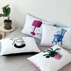 마인비비드 디자인 베개커버 패브릭 인테리어 포인트 (4type)