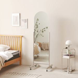 쿠폰가 145,403원 / 아샤 미드센츄리 예쁜 대형 아치형 이동식 스탠드 전신거울